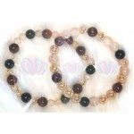 PULSEIRA ANCESTRAL - ALQUIMIA MARROM (C/ TURMALINA NEGRA E PEDRAS PRECIOSAS)